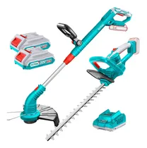 Comprar Kit Inalámbrico Total 20v De Jardín Bordeadora Cortacerco Con 2 Baterías 2.0Ah Litio Ion Y Cargador Tosli240585 Total Tools