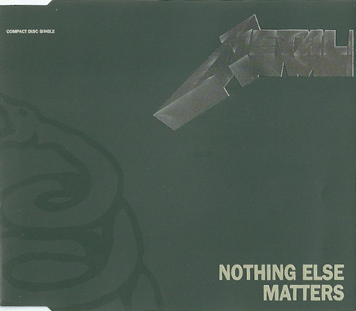 Cd Single Metallica Nothing Else Matters Ed Ale 1992 Raro