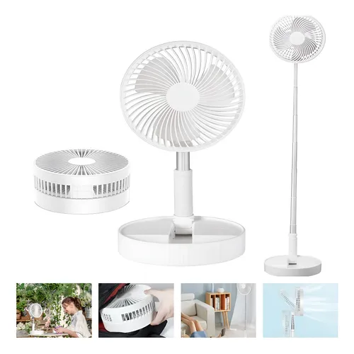 Turbo Ventilador De Pedestal Silencioso 3 En 1 Plegable
