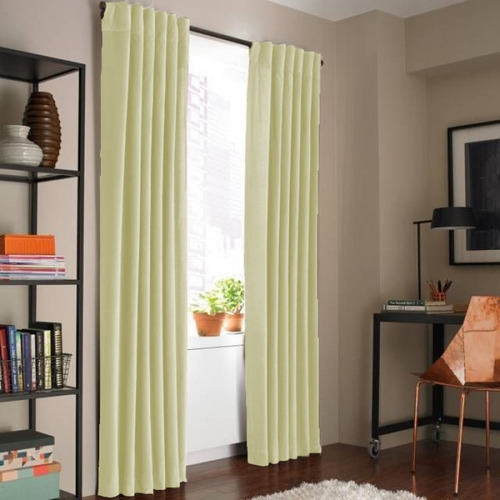Imagen 3 de 7 de Cortinas Blackout Liso Bloquea 100% Presillas Oculta 140x220