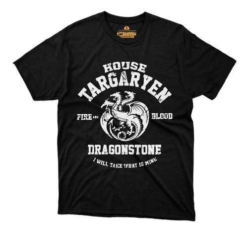 Playera House Of The Dragon Casa Targaryen  Thrones Wt