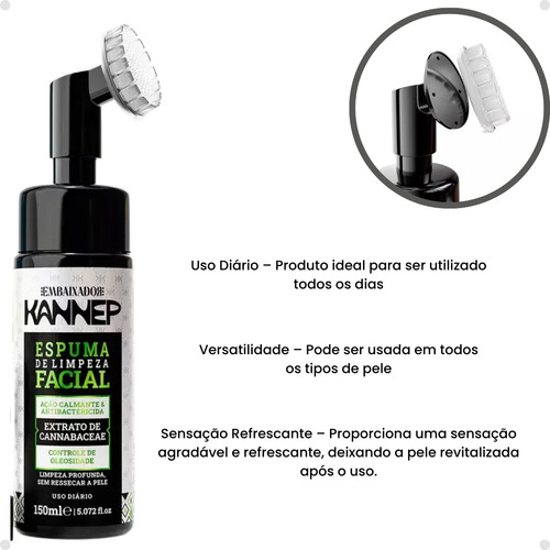 Espuma De Limpeza Para Homens Pele Limpa E Sem Oleosidade