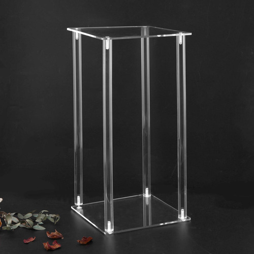 Soporte De Flores De Acrílico, 25x25x100cm Cuadrado