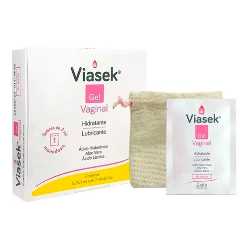 Gel Vaginal Humectante Lubricante X12 Un De 2 Ml - Viasek