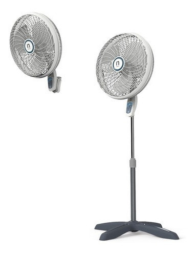 Ventilador De Pedestal Navia P1833 2 Control Gris 