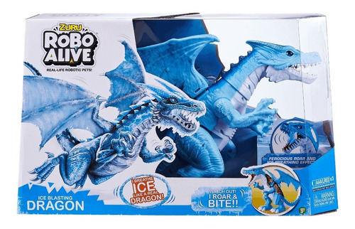 Dragón Hielo Robo Alive Con Luz Y Sonido - Espacio Regalos