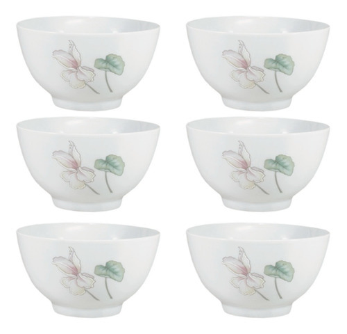 Jogo 6 Bowl Tigela Cumbuca Encanto Porcelana Schmidt 500ml