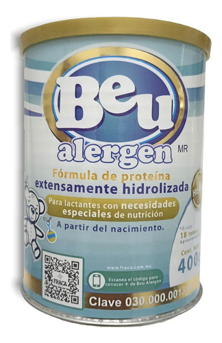 Beu Alergen - Pack De 4 Latas De 400 Gr