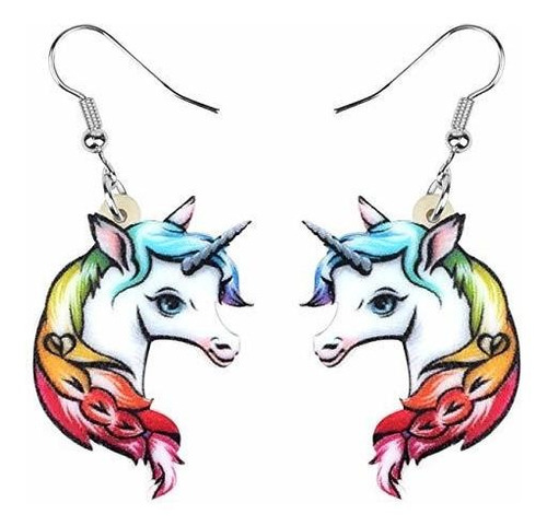 Pendientes Unicornio Acrílico - Mujer/niña - Regalo Bonito