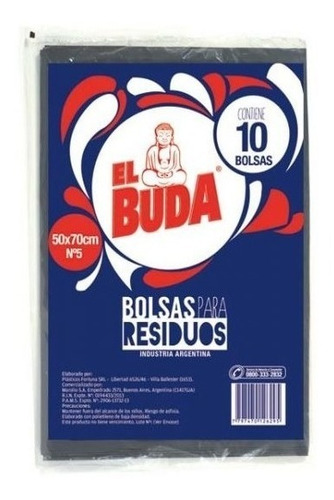 Bolsa El Buda Residuo 50x70 10 Bolsas