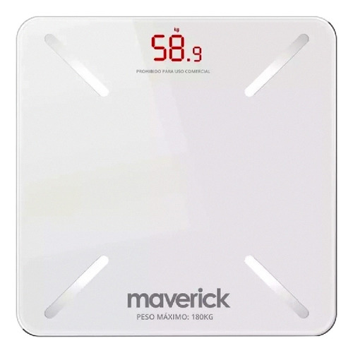 Balanza Personal Maverick Bluetooth Smart 180kg Indice Masa