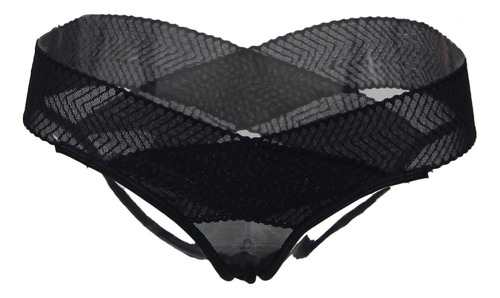 Tanga Creative De Encaje De Cintura Alta De Encaje De Talla