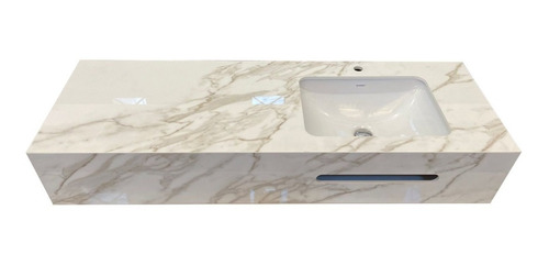 Mesada Baño 151x53 Cm Neolith Calacata 12mm Con Bacha Sale