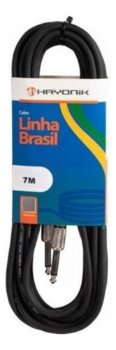 Cabo Instrumentos Linha Brasil P10 X P10 7m Preto Hayonik
