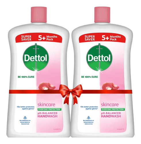Dettol Skincare Germ Protection - Tarro De Jabón Líquido .