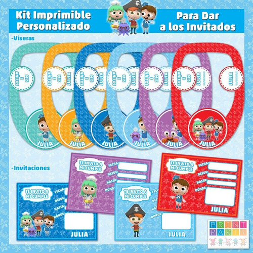 Paco Marinero Baila Kit Imprimible Personalizado Candy Bar
