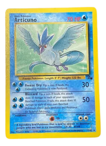 Articuno 17/62 Pokemon