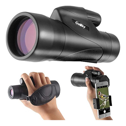 Gosky 12x50 Ed Vidrio Monocular Ultra Hd Multicoated Imperme