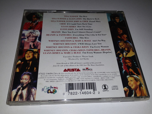 Cd Vh1 Divas Live '99 - Whitney, Cher, Tina, Brandy Estándar (Usado)
