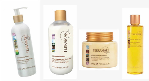 Shampoo+mascarilla+óleo 120 Ml+crema Rizos Terramar