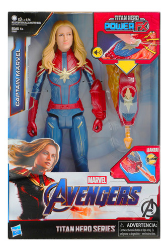 Titan Hero Power Fx Capitana Marvel Avengers Endgame Hasbro