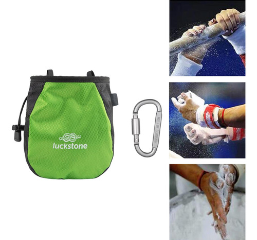 Bolsa De Tiza Con Correa De Cintura Ajustable, Verde