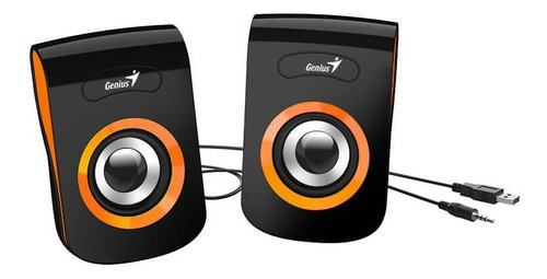 Parlante Pc Genius Sp-q180 Altavoz Multimedia Naranja