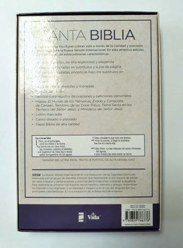 Santa Biblia Edición Nvi Imitación Piel Morado