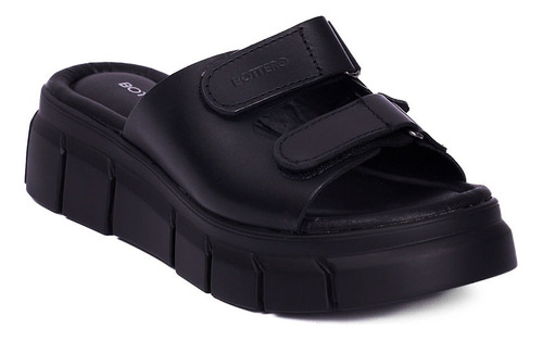 Sandalias De Mujer Zuecos Tiras Ajuste Velcro Comoda Liviana