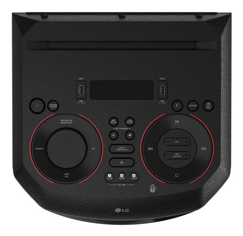 Parlante LG XBOOM RN7 con bluetooth negro 110V/240V