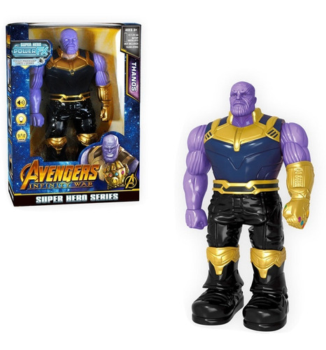 Muñeco Articulado 30 Cm Sonido Y Luz Thanos Marvel Avengers