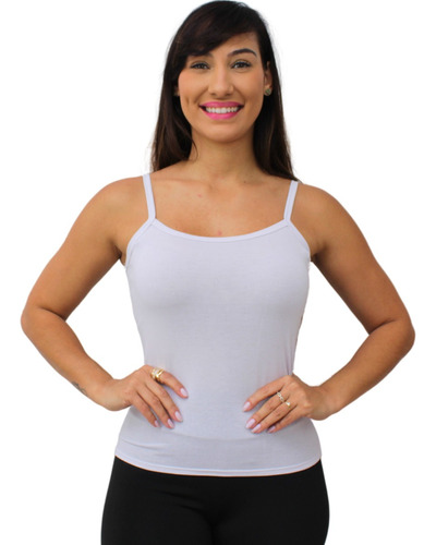 Blusa Alça Fina Feminina Simples Basica Para Trabalhar Verao