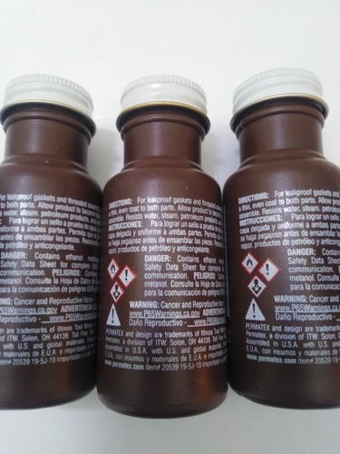 Goma Laca Sellador Para Empacadura Permatex Original 59ml