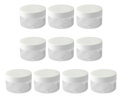Frascos De Plástico Transparente De Boca Ancha De 100 Ml Con