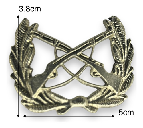 Escudo Metálico Carabineros De Chile Color Plata (Usado)