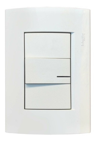 Llave Punto Tecla Simple Blanco Roda Schneider Armado