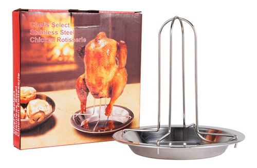 Asador De Pollo De Acero Inoxidable Rack Antiadherente Asado