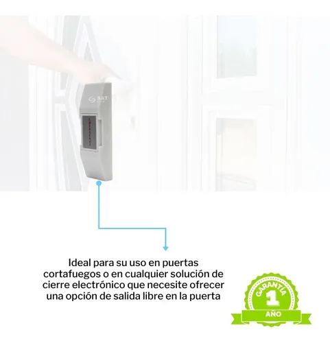 Boton De Salida Emergencia Sat P5, Alarma - Nc/no - Plastico
