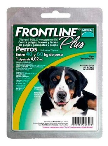 Pipeta Frontline Plus 40-60 Kg