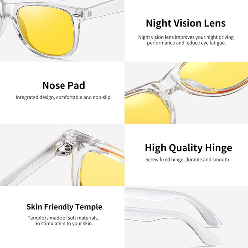 Gafas De Visión Nocturna Polarizadas Antideslumbrantes, Gafa
