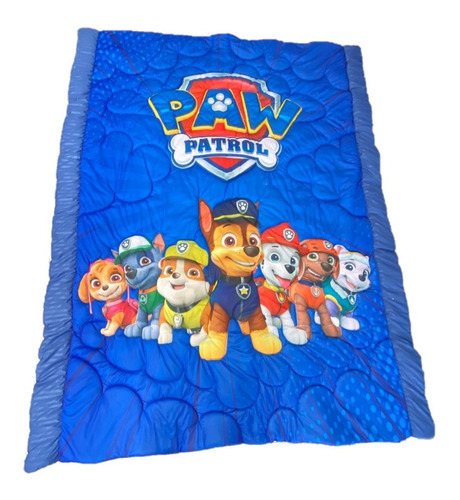 Cubrelecho Paw Patrol Niños 240cm X 150cm Cojín Y Almohada