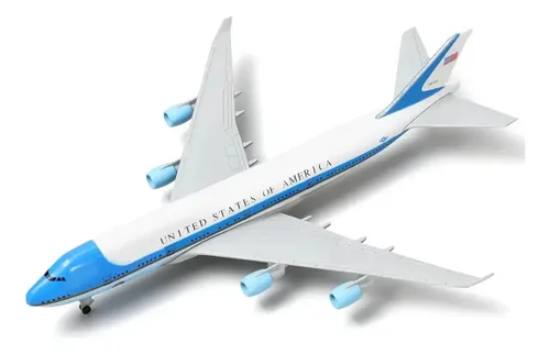 Miniatura Avião Boeing 747 Air Force One 21 Cms | Frete grátis