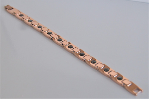 Imagen 4 de 7 de Pulsera Magnética Rose Gold De Tungsteno Calidad Premium
