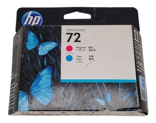 Imagen 2 de 5 de Pack De 2 Cabezal Hp 72 Magenta/cyan C9383a Caducado