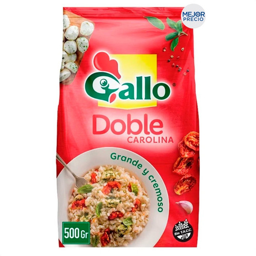 Imagen 2 de 6 de Arroz Gallo Doble Carolina Garnde Y Cremoso - Mejor Precio
