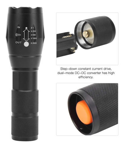 Sungooyue Linterna Infrarroja, 5w Led 850nm Visión Nocturna