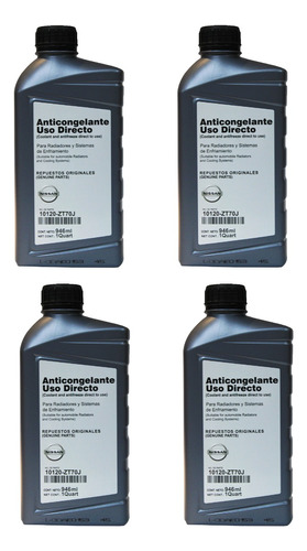 4 Litros De Anticongelante Original Nissan Platina 2004