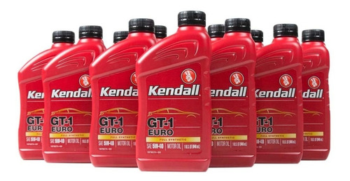 Aceite Kendall Gt-1 Euro 5w40 Full Sintetico Caja 12x1 Qt