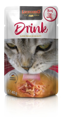 Leonardo Drink Beef (ternera) Para Gatos 40gr