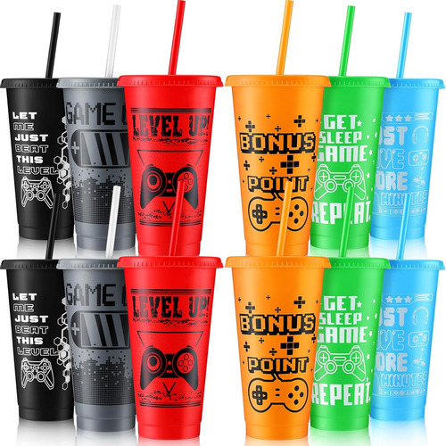 Gaming Party Favor Video Game Plastic Reusable Cute Cup...